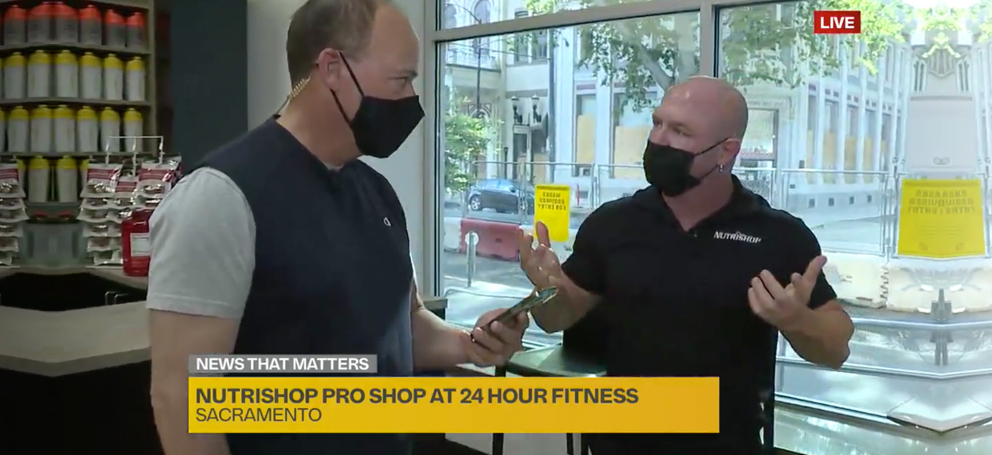 First NUTRISHOP® Pro Shop To Open Inside a 24 Hour Fitness® Club Featured in Live News Segment 